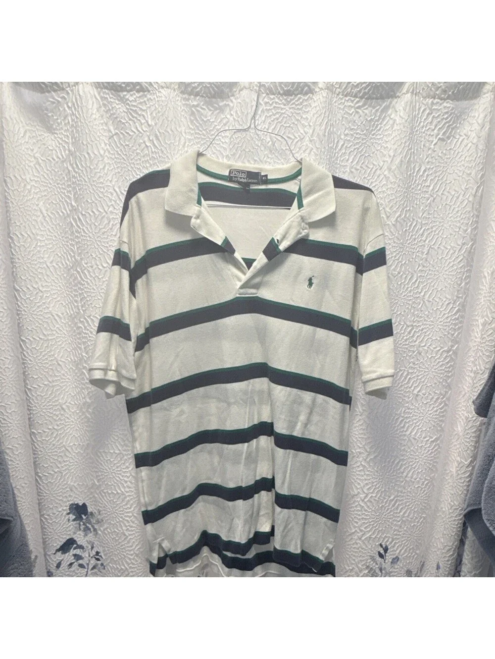 Polo RALPH LAUREN Striped Collard Classic Polo Short Sleeve Men’s Size XL